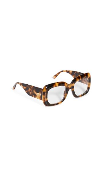 Linda Farrow Luxe Acetate Rectangle Glasses