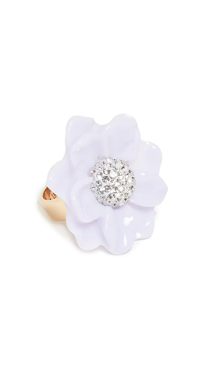 Lele Sadoughi Oversized Gardenia Ring