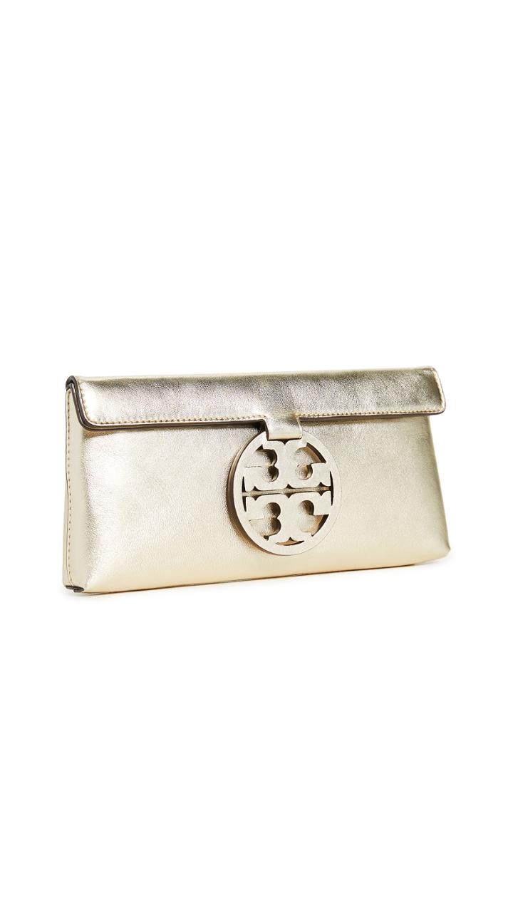 Tory Burch Miller Metallic Clutch