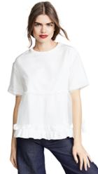 Leur Logette Organza Layered Top