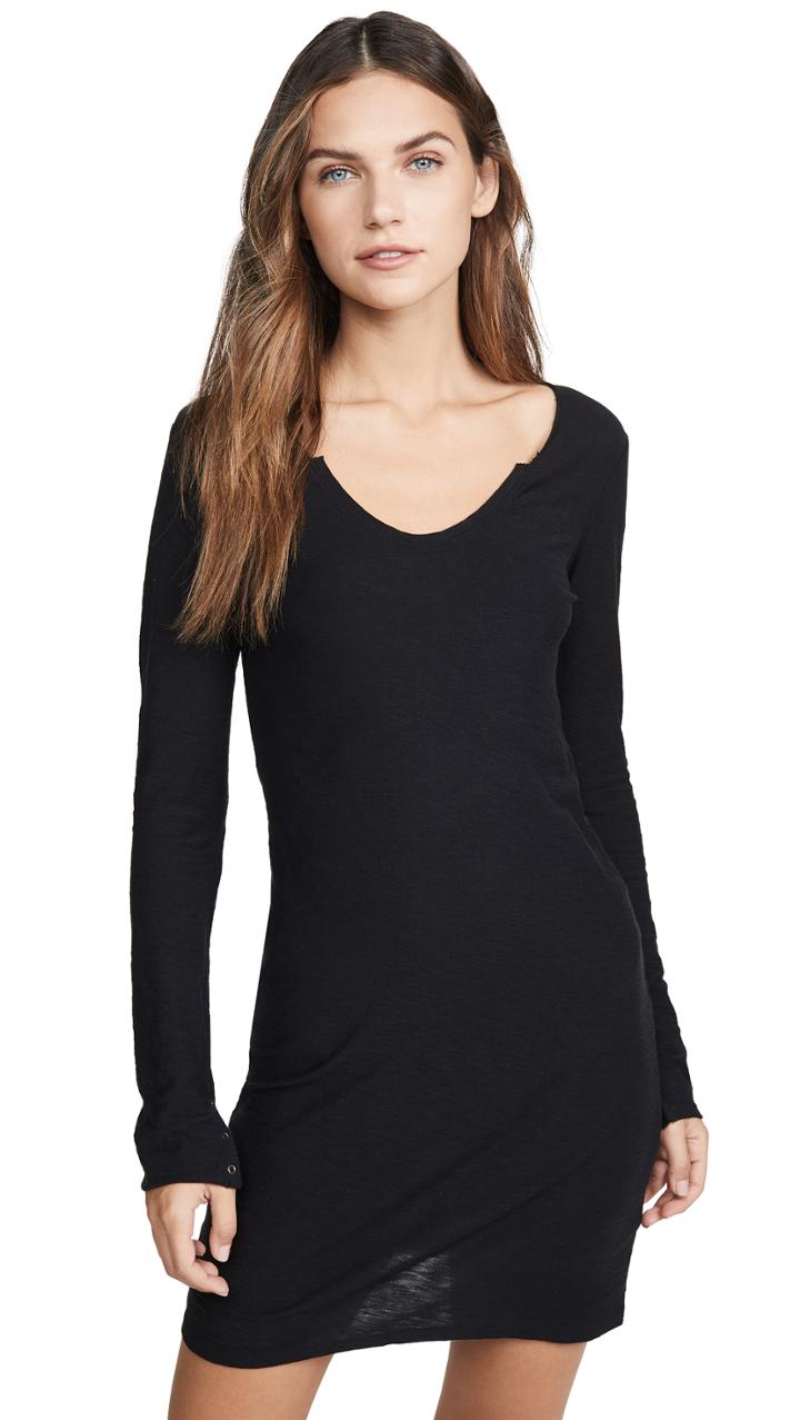 Nation Ltd Camille Cut Off Snap Dress