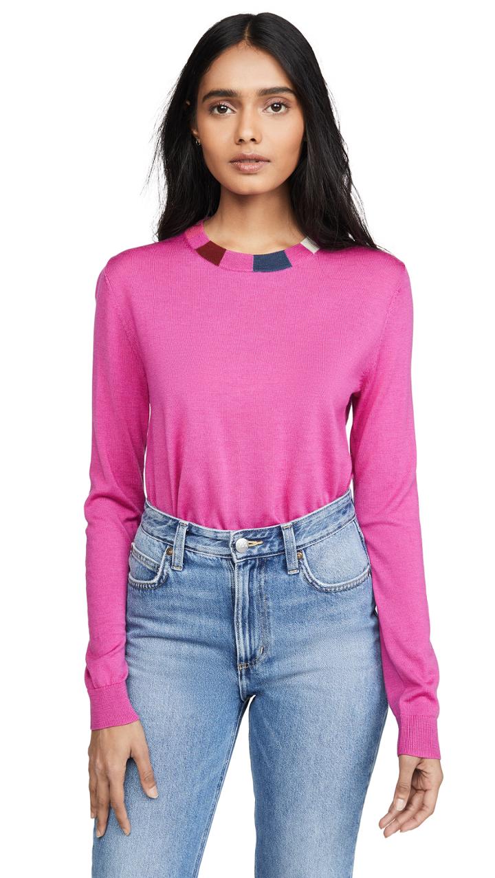 Paul Smith Striped Collar Pullover