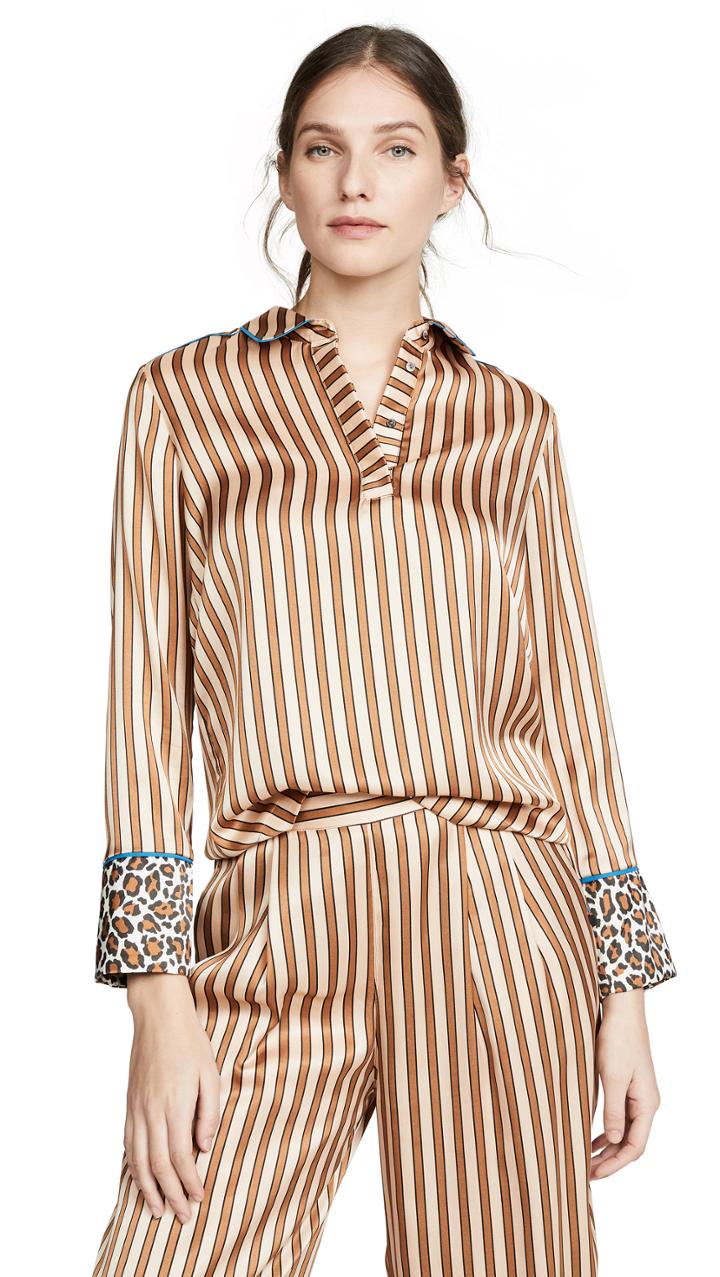 Scotch Soda Maison Scotch Pajama Inspired Top
