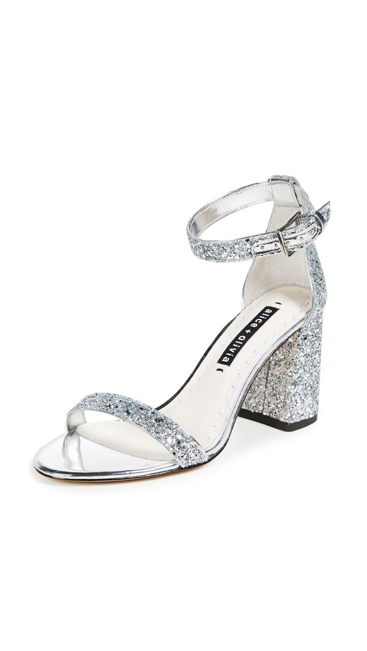 Alice Olivia Lillian Block Heel Sandals