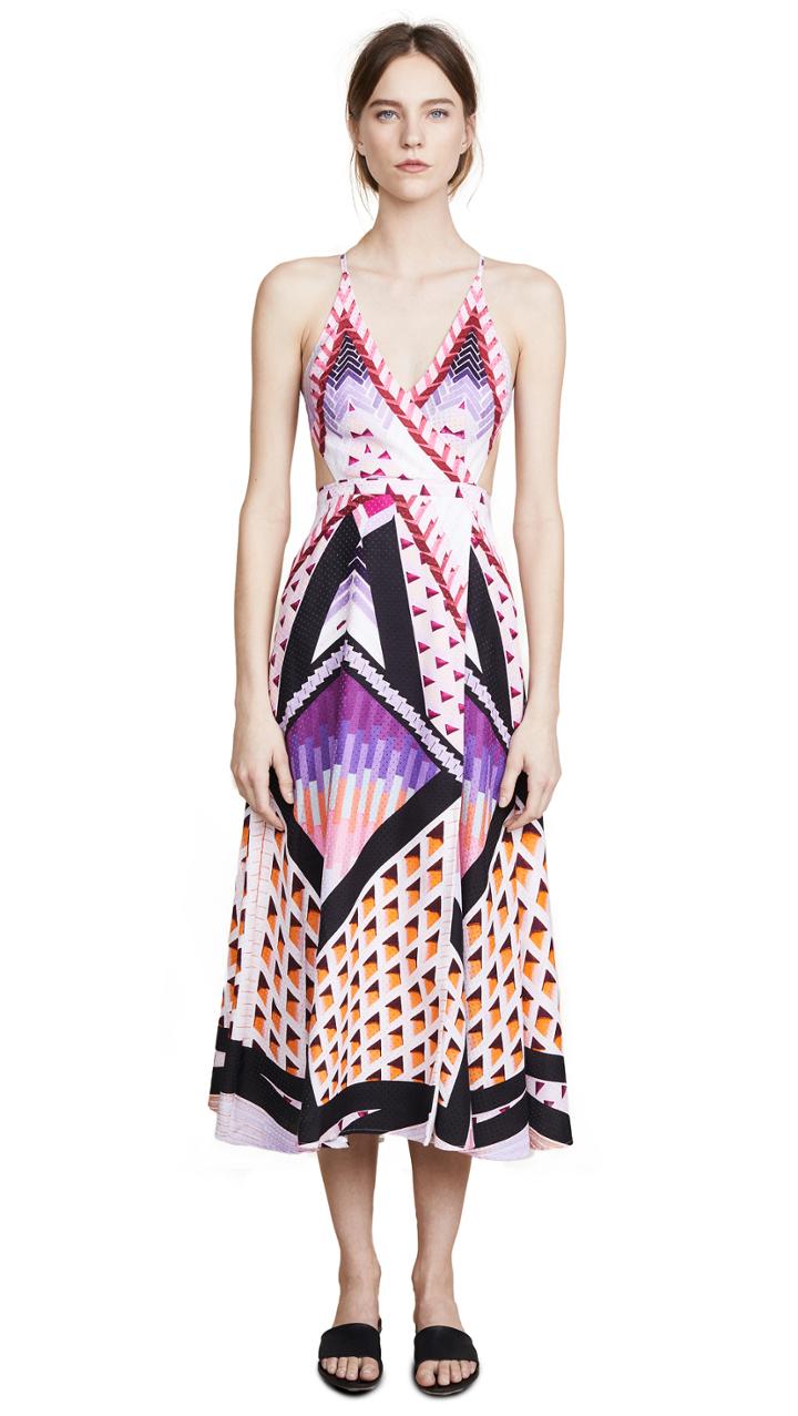 Temperley London Sun Shade Wrap Dress