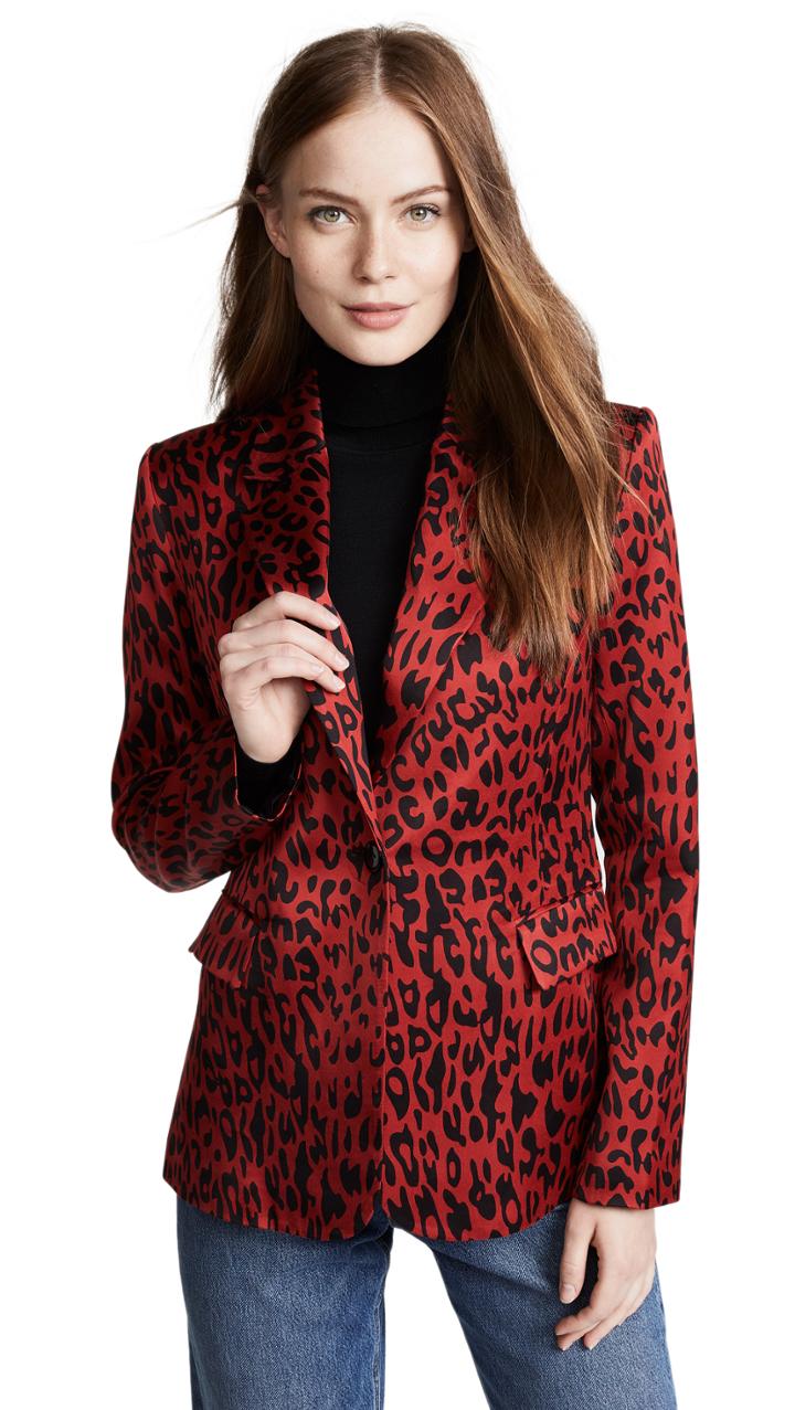 Robert Rodriguez Leopard Blazer