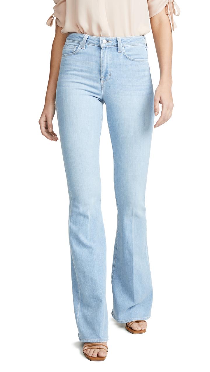 L Agence Bell High Rise Flare Jeans