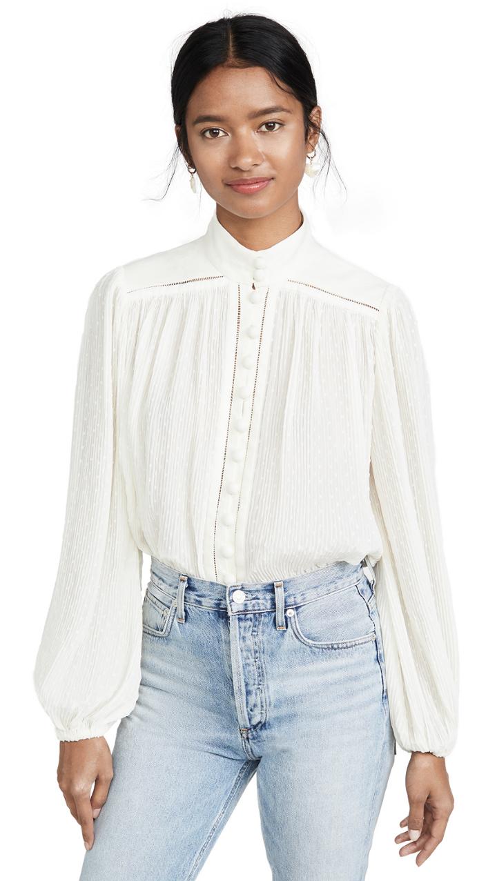 Zimmermann Espionage Plisse Blouse