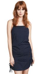 J O A Navy Dot Mini Dress