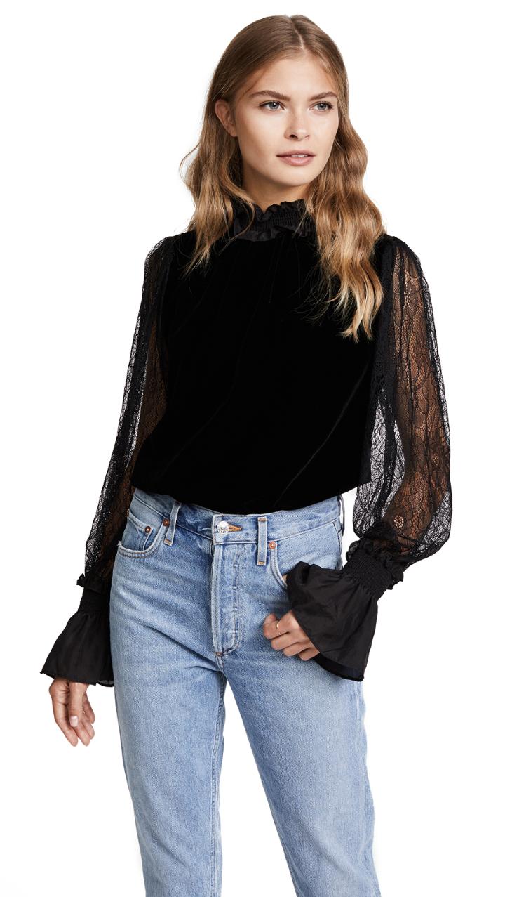 Clu Victorian Blouse With Lace