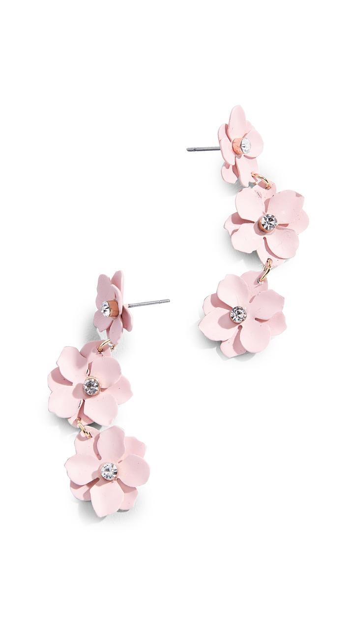 Baublebar Three Station Flower Drop Earrings