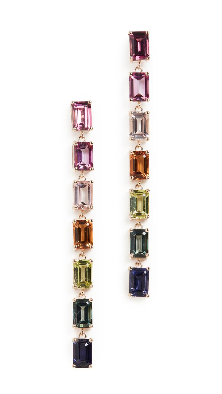 Kalan By Suzanne Kalan 14k Yellow Gold Hexagon Cut Dangle Earrings