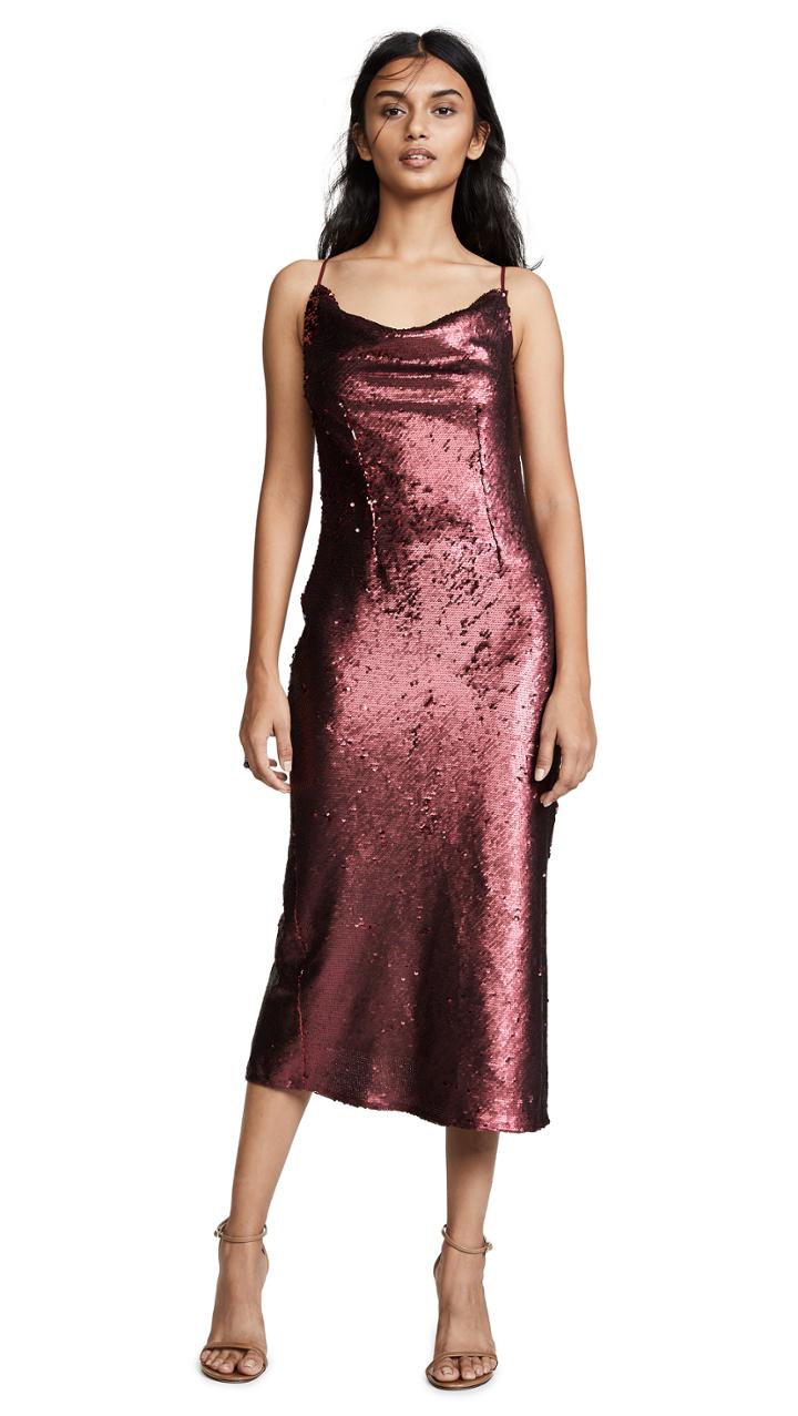 Keepsake No Signs Sequined Midi Dress