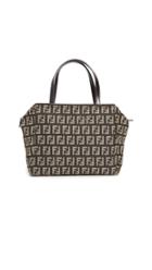 What Goes Around Comes Around Fendi Brown Zucchino Mini Bag