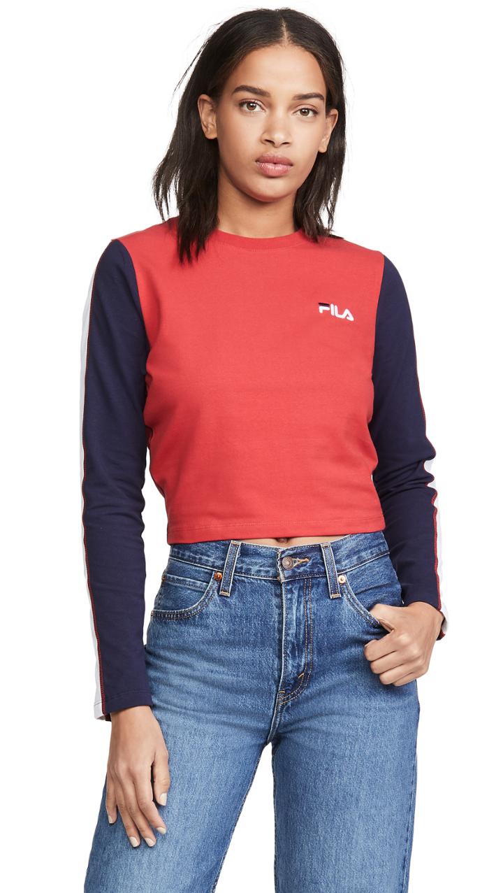 Fila Amouk Long Sleeve Crop Top