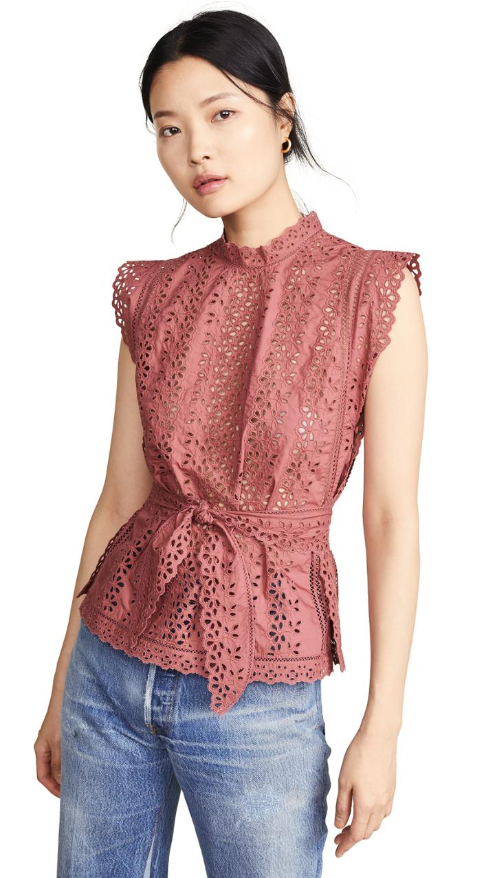Rebecca Taylor Sleeveless Karina Top