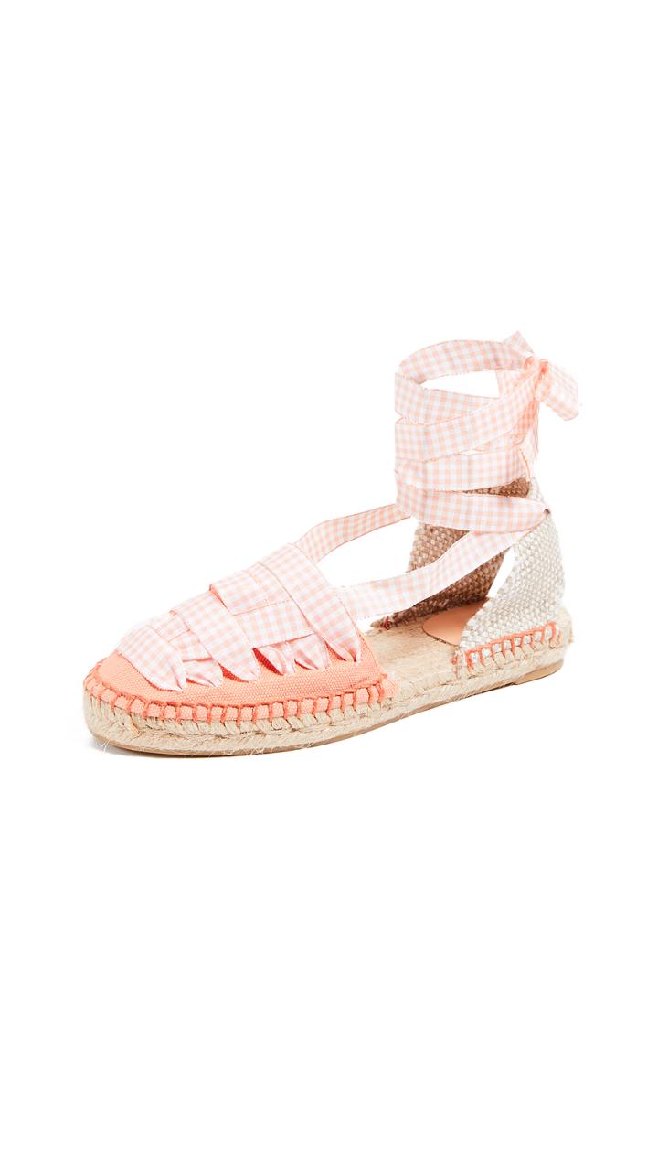 Castaner Carol Daisy Ankle Strap Wedges