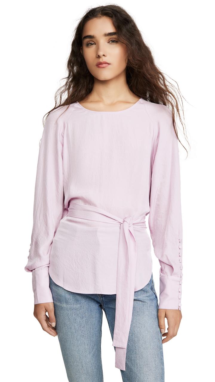 Jason Wu Grey Wrap Blouse