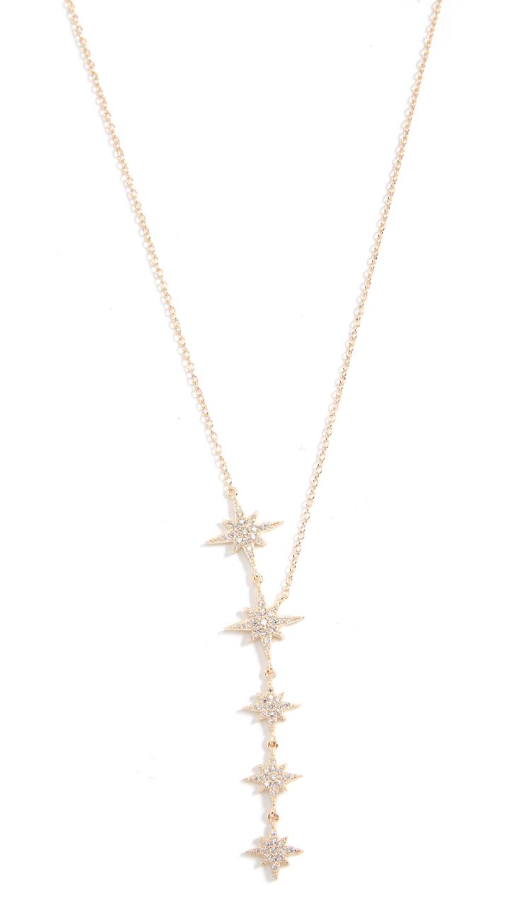 Shashi Starburst Lariat Necklace