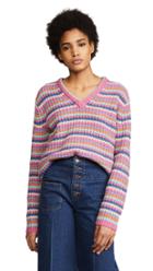 Marc Jacobs Long Sleeve V Neck Sweater