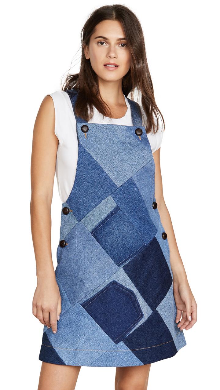 Ksenia Schnaider Patchwork Apron Dress