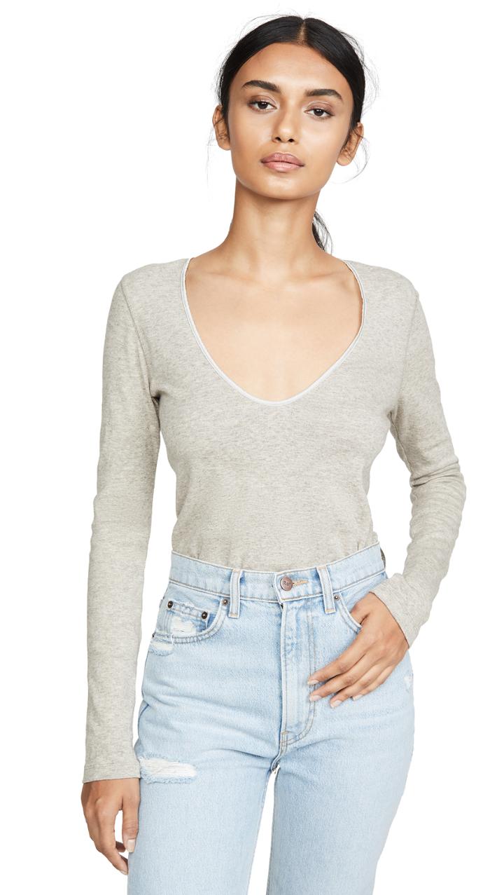 James Perse Scoop Neck Top