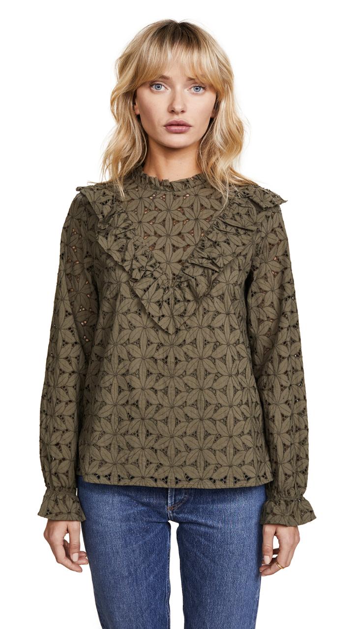 Cooper Ella Embroidered Eyelet Top