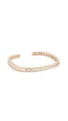 Jane Taylor 14k Hinged Rectangular Cuff Bracelet