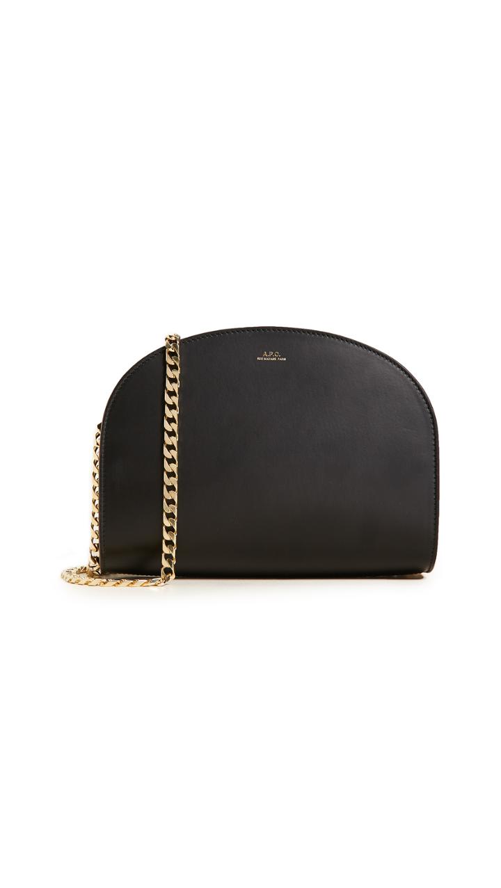 A P C Luna Half Moon Bag