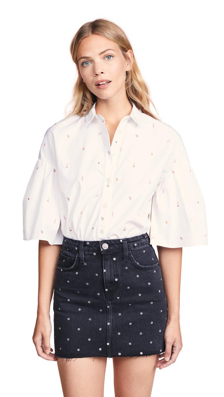 Chinti And Parker Tribal Tattoo Shirt With Fluted Sleeves