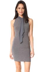 Alice Olivia Mary Fitted Dress With Neck Tie