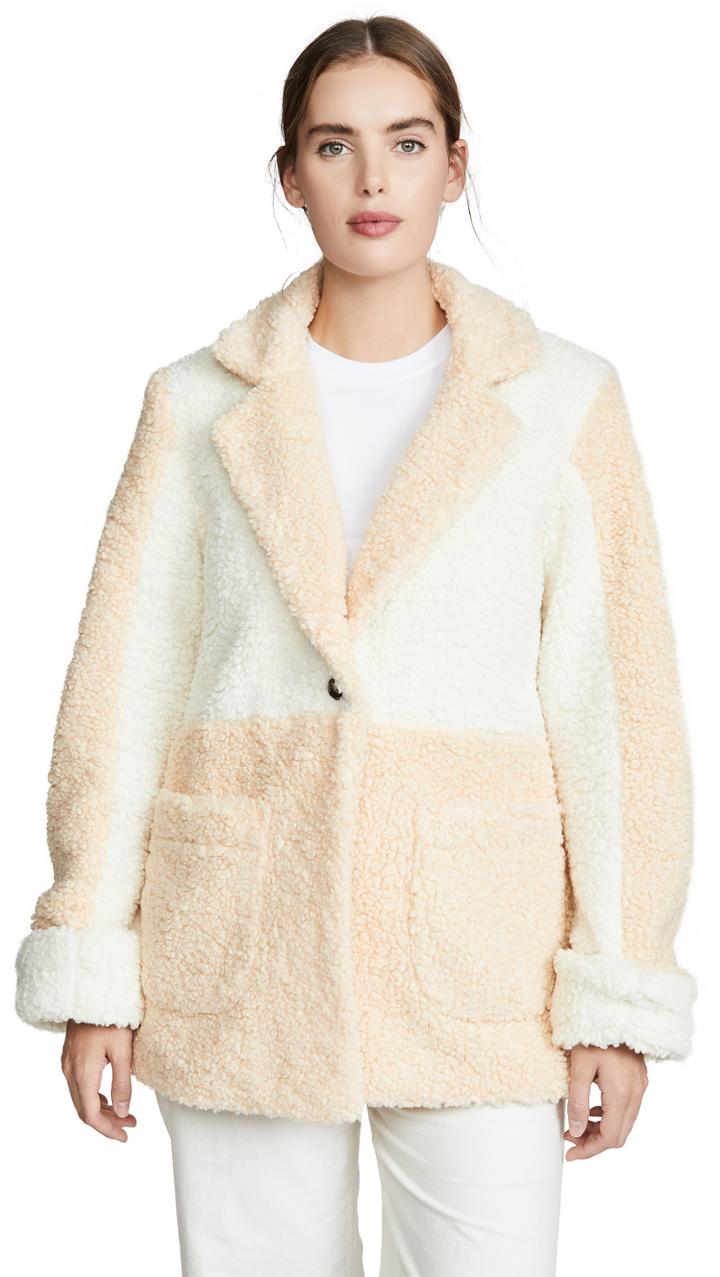 Laveer Jane Colorblock Wolly Coat