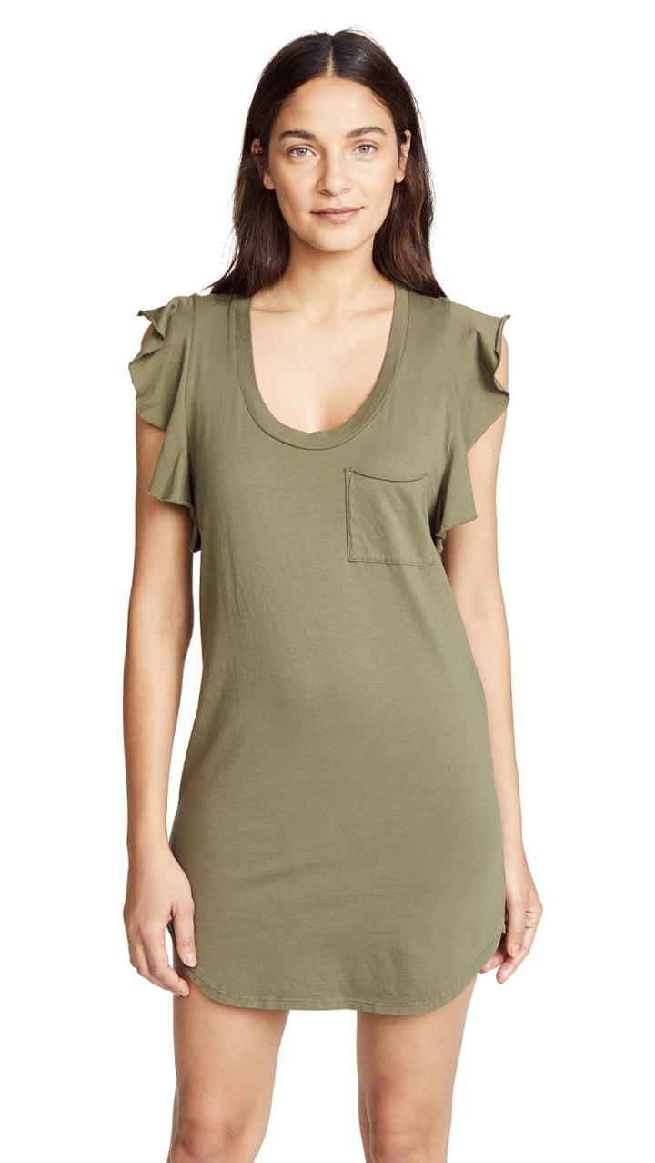 Pam Gela Flutter Sleeve Dress