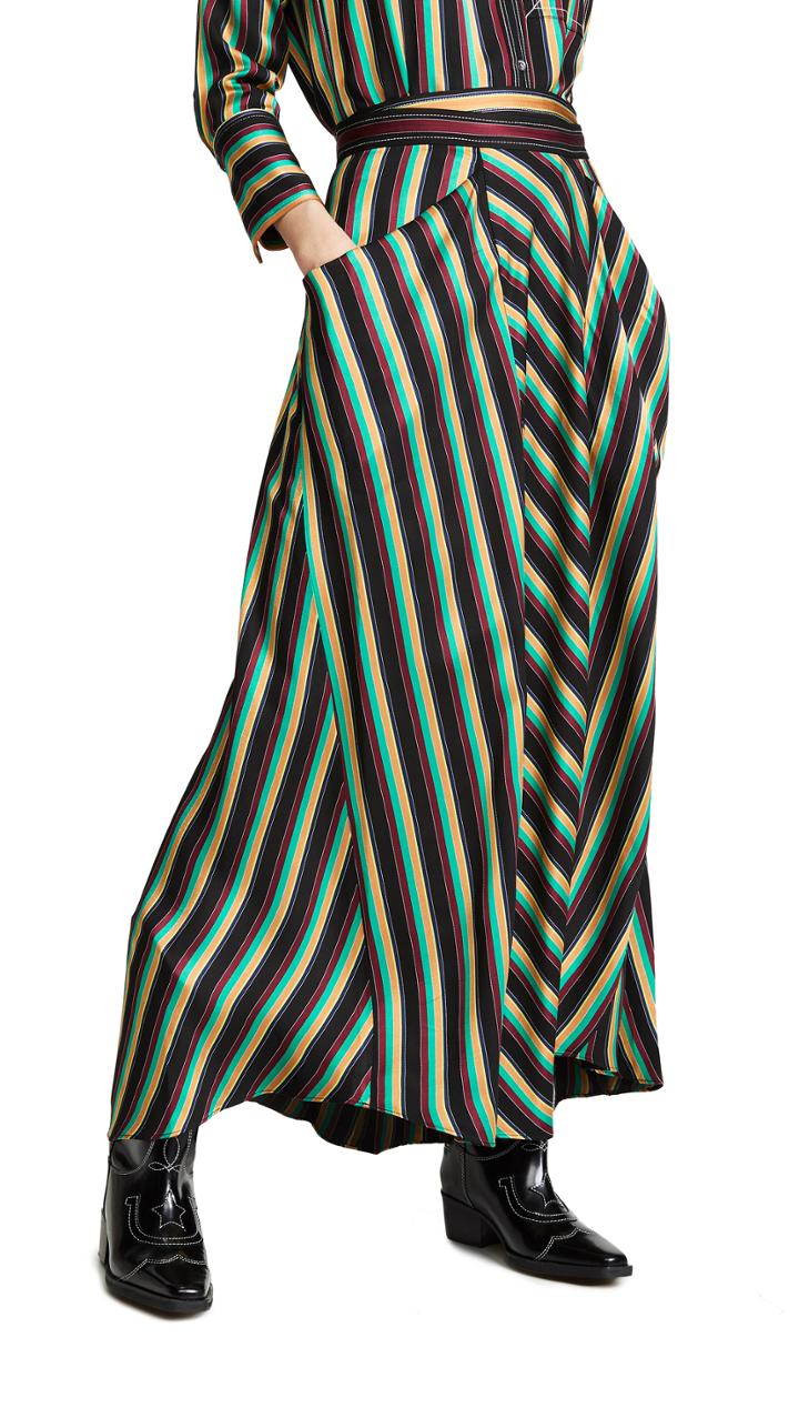 3 1 Phillip Lim Striped Maxi Skirt