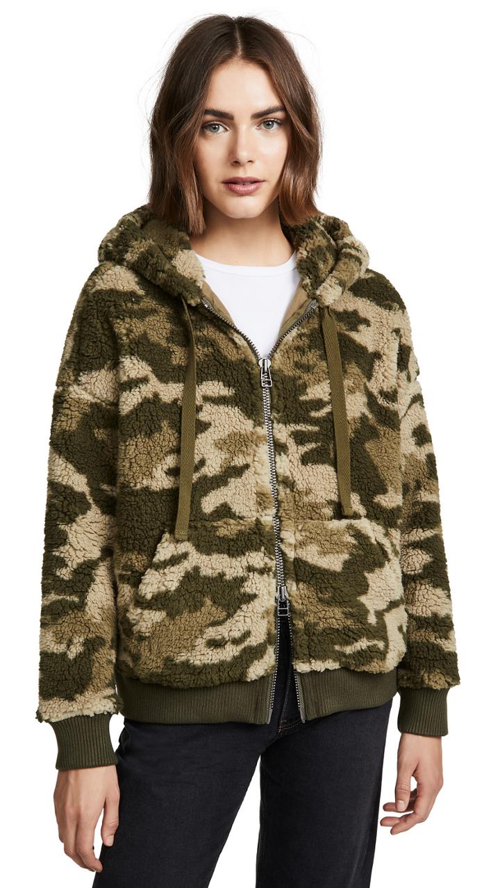 Atm Anthony Thomas Melillo Sherpa Zip Up Hoodie