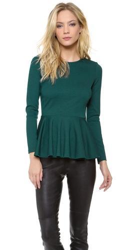 Torn By Ronny Kobo Rika Peplum Top