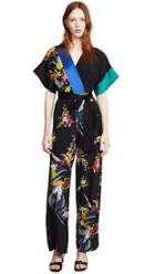 Diane Von Furstenberg Short Sleeve Jumpsuit