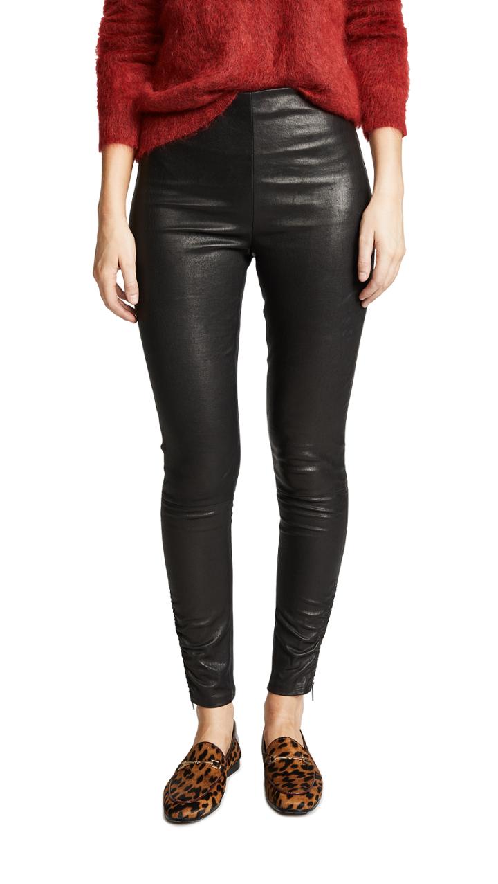 Jason Wu Grey Stretch Leather Skinny Pants