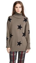 Chrldr Falling Stars Turtleneck Sweater