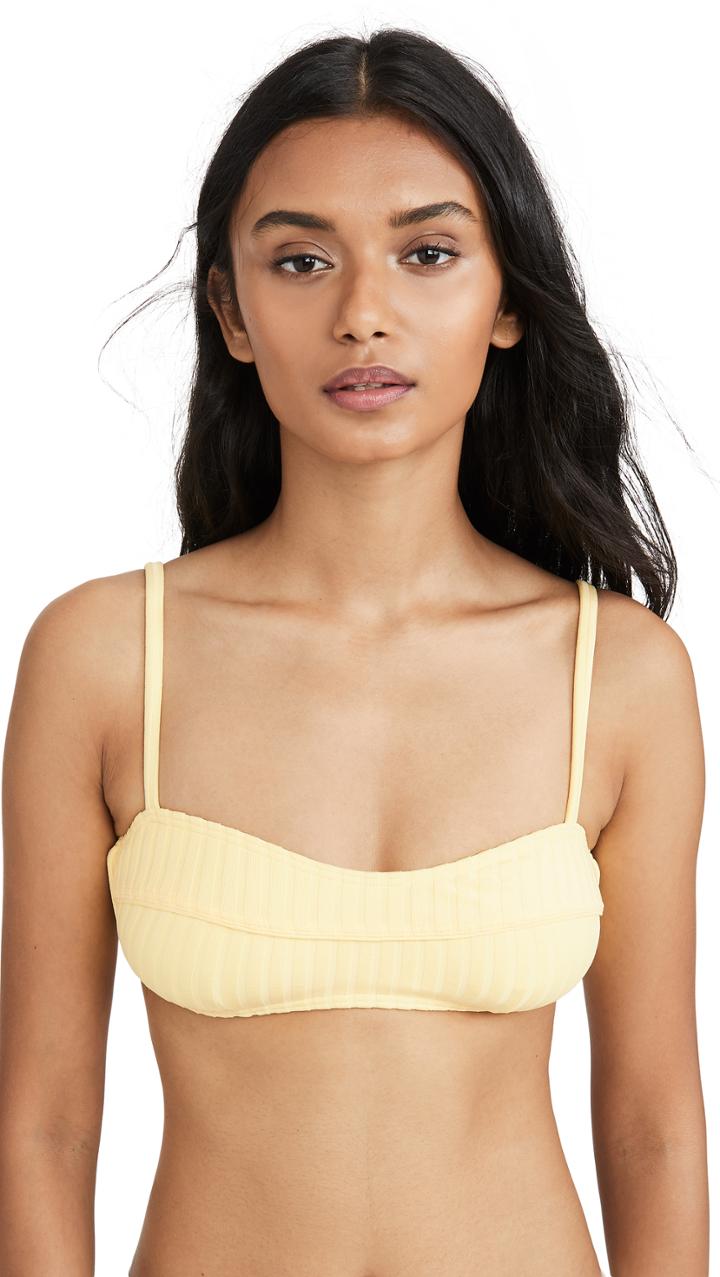 Peony Swimwear Banana Bikini Top