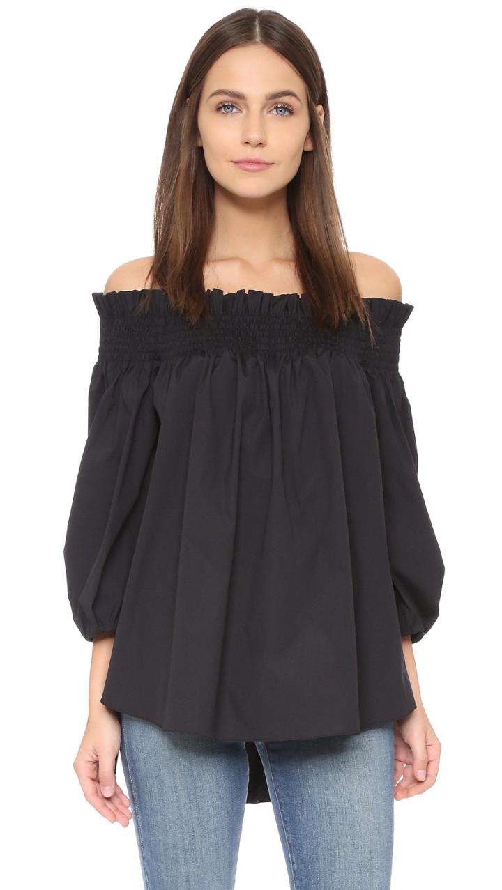 Caroline Constas Lou Off Shoulder Blouse