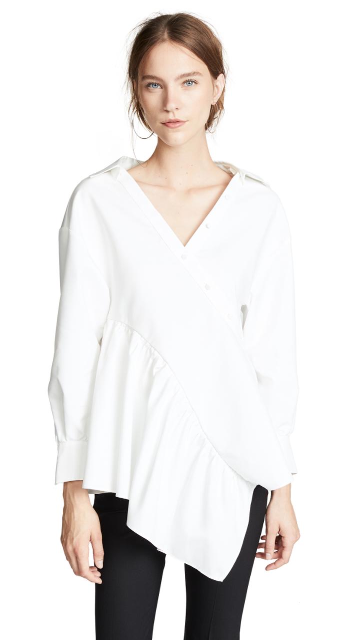 Adeam Twisted Wrap Shirt