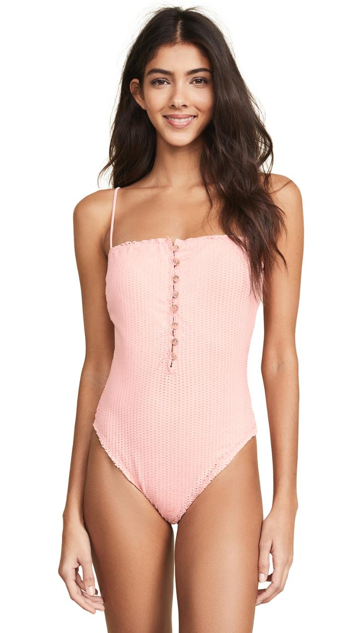 Vix Swimwear Romance Scales Buttons One Piece