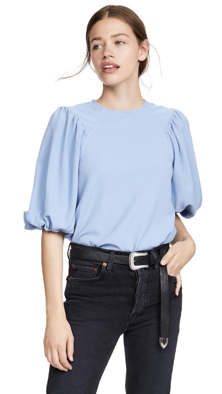 Ganni Heavy Crepe Top