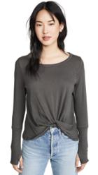 Chaser Gauzy Cotton Twist Front Tee