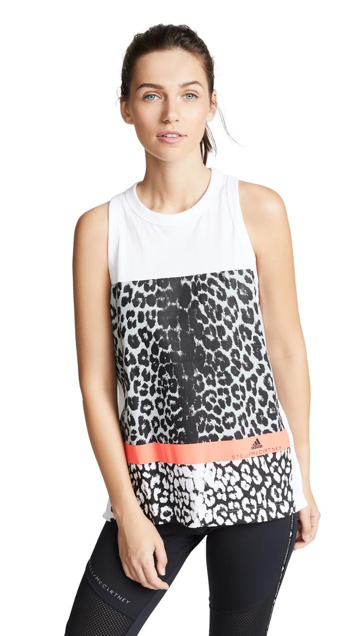 Adidas By Stella Mccartney Essentials Leopard Tank