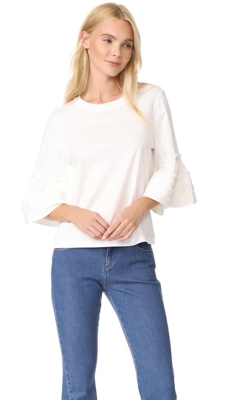 See By Chloe Flare Sleeve Tee