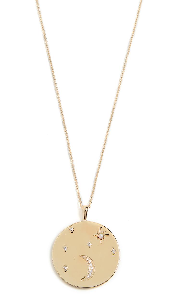 Gorjana Luna Coin Pendant Necklace