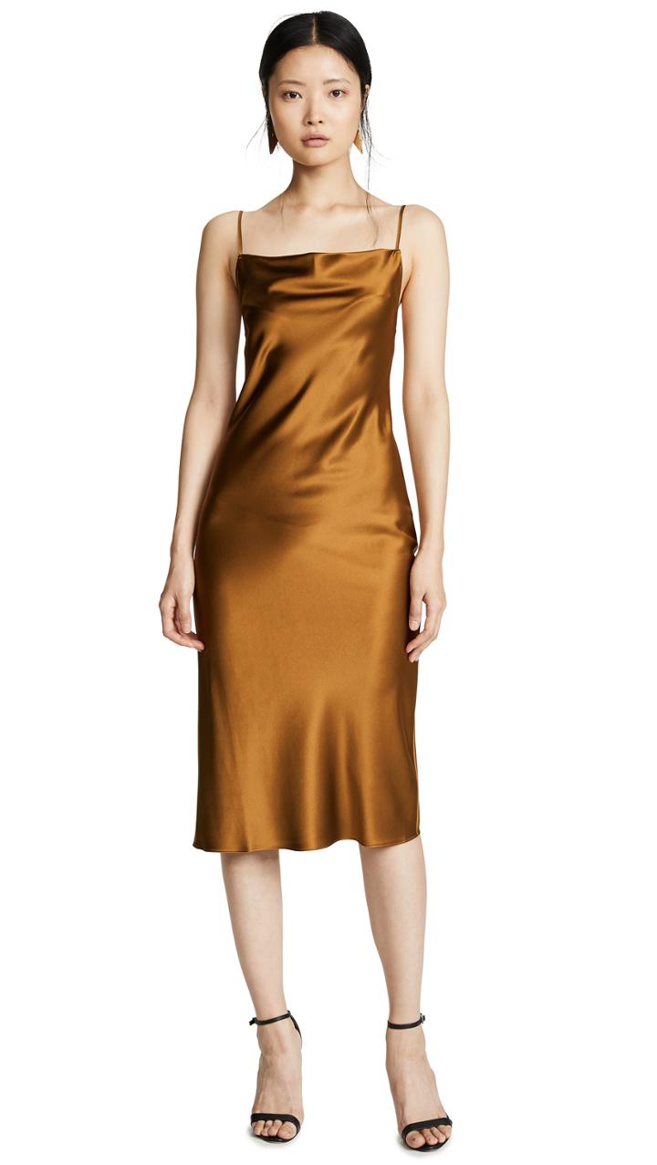 Fleur Du Mal Cowl Neck Slip Dress