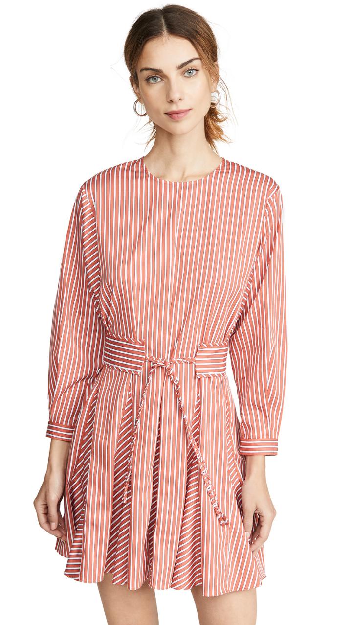 Derek Lam 10 Crosby Long Sleeve Godet Skirt Dress